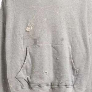 Personnalisé Vintage Lavage À L'acide En Détresse Porté 100% Coton Lourd 450 Gsm French Terry Blanc En Détresse Pull À Capuche pour Hommes - Product Image 6