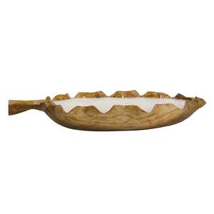 Bol à pâte en bois ovale à coupe CNC en gros avec cire pour la maison et les maisons décoratives Fêtes de pelouse Mariages Noël et Ramadan - Product Image 1