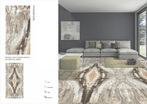 90x180cm Statuario Soft GVT Azulejos Mármol Grano Brillante 9mm Pared Piso Foshan Diseño Porcelana y Cerámica Azulejos - Product Image 3