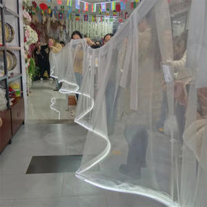 ديكور مسرح الزفاف ديكور قاعة معلق على شكل S قماش شبكي ستارة سقف ديكور زفاف ضوء السقف - Product Image 2