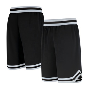 Men's <b>Black</b> Sporty Bermuda Shorts Elastic <b>Waist</b> Quick Dry Solid Color Woven Polyester Short <b>Pants</b> - Product Image 1