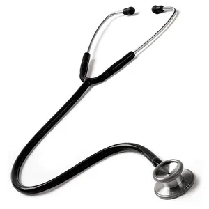 Stéthoscope léger à tête unique de docteur médical rose noir blanc portable vente en gros