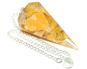 Meilleure vente Feng Shui jaune Aventurine Orgonite pendule pour l'énergie guérison Chakra équilibrage Protection spirituelle pierre précieuse - Product Image 1