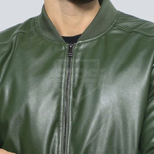 Veste en cuir grande taille en gros Veste d'hiver pour l'extérieur Meilleure vente Veste en cuir pour hommes à bas prix - Product Image 4