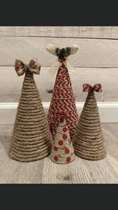 Hot Trend Rattan Christmas Tree Decor Navidad Hecho a mano Tree Decor OEM Embalaje personalizado Hecho en Vietnam Fabricante - Product Image 3