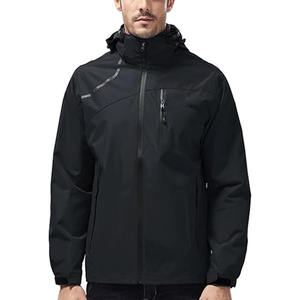 Chaqueta cortavientos deportiva de verano con cremallera completa ligera de nailon personalizada para hombre, chaqueta impermeable con capucha, chaqueta para la lluvia, abrigo fabricado por Dress Sports - Product Image 1