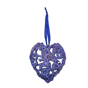 Colgante con forma de hoja de brillo verde, adorno de Navidad, colgante de Metal decorativo para árbol, hogar, decoración de vacaciones, pieza de regalo - Product Image 2