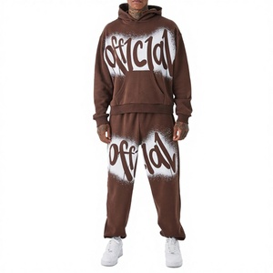 Conjunto Deportivo de Invierno con Capucha para Hombre, Personalizado con Logotipo y Diseño, 100% Algodón Transpirable, Ropa de Gimnasio, Conjunto para Correr, Venta al Por Mayor, OEM, ODM - Product Image 1