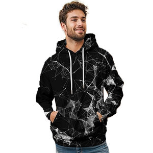 Sudadera con capucha lavada con tinte de Jersey de algodón 100% personalizada de la mejor calidad, ropa de calle, Sudadera con capucha de entrenamiento con patrón de impresión para invierno, triangulación de envíos - Product Image 4