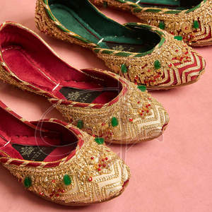 Hot Sale Custom Size Women <b>Khussa</b> Anti-Slippery Genuine Leather Upper Velvet Lining Durable Professional Made All Seasons - Product Image 6