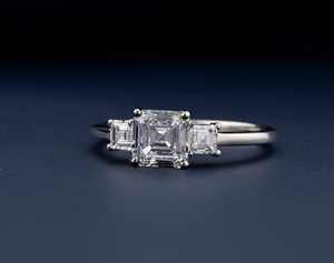 แหวนหมั้นสำหรับผู้ชายและผู้หญิงแหวนแต่งงานทองคำ10K 14K 18K ตัดเพชรธรรมชาติสาม2023 - Product Image 2