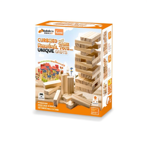 Jeu de tour en bois personnalisé Armea, jouets promotionnels avec gadgets uniques - Product Image 3