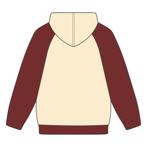 Kap เสื้อฮู้ดแบบสวมหัว, เสื้อสเวตเตอร์แขนเสื้อสีแดงเข้มเสื้อผ้าคอตตอนผสมกับเสื้อผ้าพี่น้องสไตล์กรีกเครื่องแต่งกายแนวสตรีทแบบ Hbcu ตามสั่ง - Product Image 3