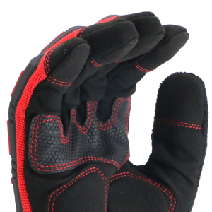 High Quality Genuine Leather Safety <b>Gloves</b> TPR Protection Cotton Material <b>Cut</b> Impact Resistant Wholesale OEM Best <b>Gloves</b> - Product Image 5