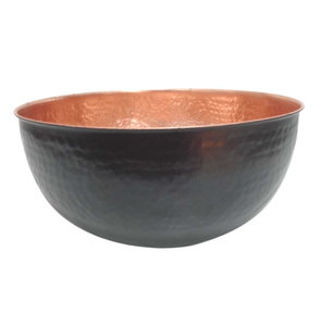 Bol à salade de service de forme ronde en métal de fer classique F55 bol de service de Fruits en placage de cuivre pour la cuisine et la table - Product Image 2