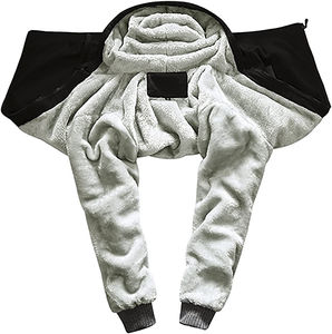 Sweat-shirts pour hommes personnalisés 2026, sweat-shirts en polaire épais décontractés et bon marché, sweat-shirts d'hiver pour hommes, fermeture éclair intégrale, doublure en fourrure, prix de gros, OEM - Product Image 3