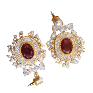 ชุดต่างหูเซอร์โคเนียเครื่องประดับแฟชั่นคุณภาพสูงดีไซน์เนอร์ต่างหูห้อยแฟชั่นแบบยาวเครื่องประดับคุณภาพระดับพรีเมียม - Product Image 5