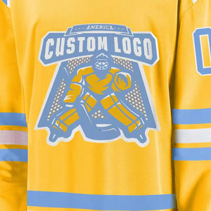 เสื้อเจอร์ซีย์พิมพ์ลายสำหรับเล่นฮ็อกกี้ผ้าตาข่ายสีดำงานพิมพ์ลายตามสั่งพิมพ์ลายการเล่นฮอกกี้น้ำแข็ง - Product Image 2