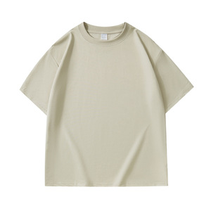 เสื้อยืดผู้ชายไหล่ตกคุณภาพสูงผ้าคอตตอน100% โอเวอร์ไซส์ - Product Image 6