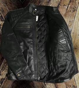 Venta al por mayor de los hombres de pie de cuello Formal chaqueta de cuero Slim Fit cremalleras frontal logotipo personalizado OEM suelta a prueba de viento impermeable - Product Image 6