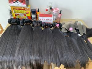 Suministro de 8-40 pulgadas sin procesar, venta al por mayor, paquetes de cabello humano crudo recto de hueso vietnamita de la más alta calidad - Product Image 5