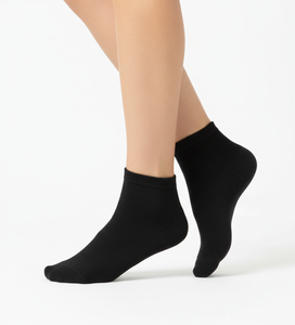 Cloud Step Women Half <b>Socks</b> Soft Cotton Breathable Stretch Ankle Length Multi Colour Designed for Daily Ease - Product Image 1