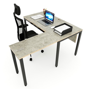 Uconcept HBUC049 L-Shaped Minimalist Office <b>Desk</b> 140cm Main Tabletop with MDF for Hospital Use - Product Image 5