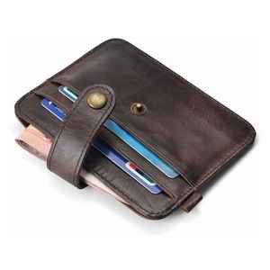 Cartera de Cuero de Lujo para Hombre, Protección RFID, Cierre de Cremallera Larga, Secado Rápido, Transpirable, Bifold, 100% Cuero Genuino - Product Image 6