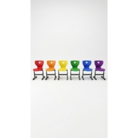 Chaise d'étudiant ARSU moderne 2026 à hauteur réglable, avec piètement en T monobloc et revêtement poudré, pour appartement, maison, bureau, hôpital, école
