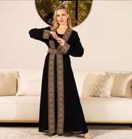 Abaya longue arabe de haute qualité pour femmes musulmanes, grande taille, légère et respirante, dernier design, service OEM de broderie, meilleure collection 2024