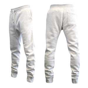 กางเกงวิ่งขายาวของผู้ชายผ้าฝ้ายโพลีเอสเตอร์แบบเรียบไม่มีข้อเท้ายืดหยุ่นขนาดใหญ่ออกแบบได้ตามต้องการ - Product Image 5