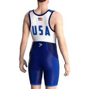 Combinaison de lutte professionnelle pour femmes, 100% polyester, personnalisable, séchage rapide, respirante, vêtements de sport compressifs, entraînement en salle de sport - Product Image 2