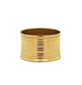 ห่วงเหล็กใส่ผ้าเช็ดปากสีทองขัดเงาเป็นมิตรต่อสิ่งแวดล้อมดีไซน์วินเทจสำหรับงานแต่งงานงานเลี้ยงในโอกาสพิเศษเครื่องใช้บนโต๊ะอาหารที่หรูหราของตกแต่งบ้าน - Product Image 1