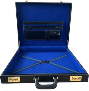 Étui rigide et sacs en cuir pour emblème argenté MM/WM, compas et équerre maçonniques de qualité supérieure, régalia maçonnique - Product Image 6