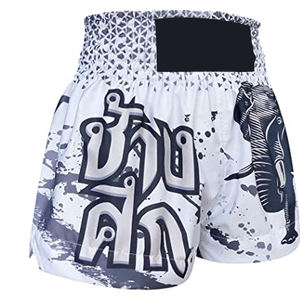 กางเกงมวยไทย MMA ผ้าโพลีเอสเตอร์/สแปนเด็กซ์ ระบายอากาศ แห้งเร็ว สำหรับผู้ใหญ่ 男女兼用 - Product Image 4