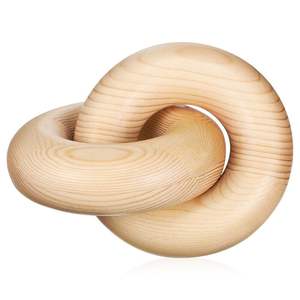 Chaîne à maillons en bois faite à la main ovale noire décor en bois naturel bois de manguier utilisé pour la décoration Design Unique pour vaisselle - Product Image 6