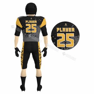 Nuevo Diseño de Uniformes de Fútbol Americano Transpirables de Manga Corta, Premium para Equipos y Jugadores, Colores y Logotipos Personalizables, Hechos en Pakistán - Product Image 3