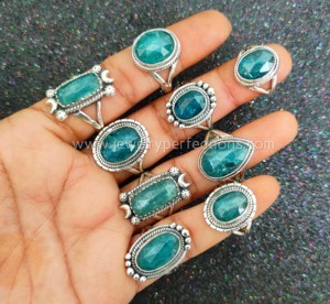 Nouvelle bague en argent Sterling 925 populaire avec des bagues de créateur de pierres précieuses de kyanite de sirène originales prix d'usine en gros bijoux en vrac - Product Image 3