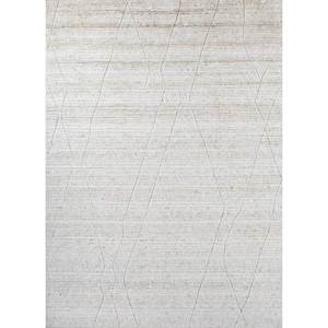Alfombras Jaipur EU Contour Ivory, Alfombras de Lana Tejidas a Mano HWT-14, Diseño Abstracto Rectangular 9x12, Felpa para Decoración de Sala de Estar - Product Image 1