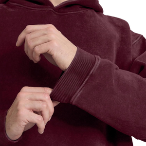 Sweat à capuche personnalisé pour hommes lavé à l'acide avec broderie et épaule tombante pour l'hiver - Product Image 5