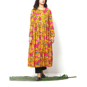 2023 producto de Venta caliente diseño de lujo mujeres vestidos de impresión nuevo estilo tradicional hecho a mano señoras vestidos impresos - Product Image 1