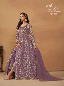 La dernière robe de travail de séquence de broderie de filet lourd de concepteur par Fab Zone - Product Image 4