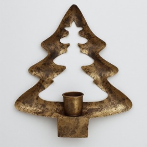 Panier d'arbre de Noël Noel classique avec surface en métal doré poli conçu pour éclairer chaque pièce avec Grace Holiday Joy - Product Image 5