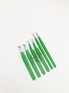 Pinzas profesionales de Extensión de pestañas Mega Volumen de alta calidad Tipo de Punta puntiaguda de fibra sostenible de acero inoxidable de 90 grados - Product Image 4