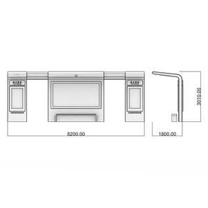대기 벤치가있는 도시 거리 금속 에어컨 버스 쉘터 맞춤형 에어컨 버스 쉘터 - Product Image 5