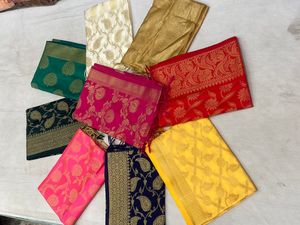 Heavy Dupatta Rajasthani Silk Dupatta Fancy Banarasi <b>Scarves</b> Woven Banarasi Silk Zari Chunni Traditional Banarasi Dupatta - Product Image 4