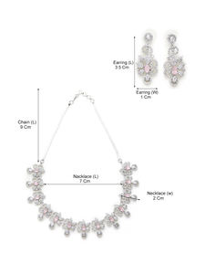 Ensemble de bijoux exclusif pour femmes, pour les mariages et les fêtes, collier et boucles d'oreilles en diamants américains de qualité supérieure - Product Image 6