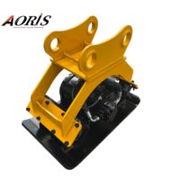 Compacteur à plaques vibrantes hydrauliques renforcé et robuste pour mini-excavatrices de 2 à 3 tonnes