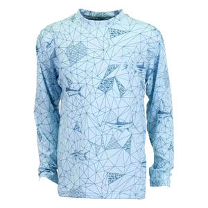 Maillot de pêche personnalisé à manches longues de haute qualité, séchage rapide, polyester respirant, imprimé par sublimation, design en grandes tailles - Product Image 1