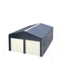 Abri de voiture en acier galvanisé robuste 20x20x12 pieds avec toit imperméable pour le stationnement et le stockage de véhicules en extérieur